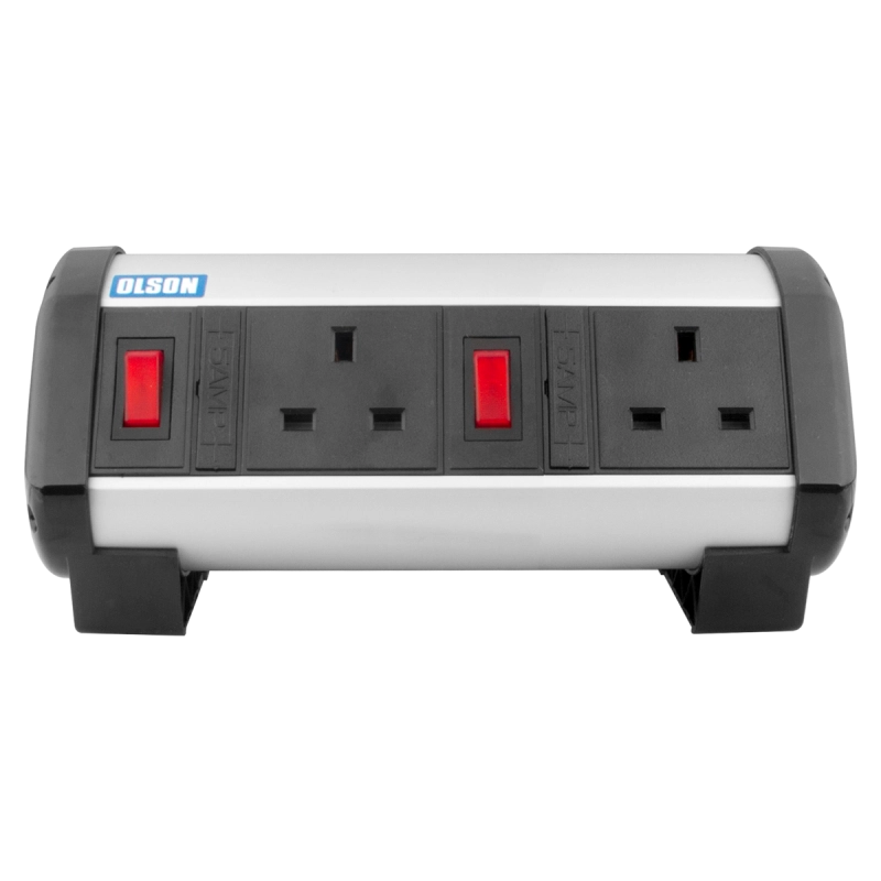 2 Way 13A Individually Switched & Individually Fused Office Desk PDU ...