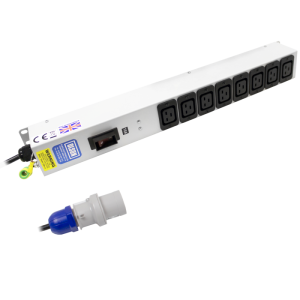 8 Way 16A IEC C19 Sockets Double Pole 16A Circuit Breaker 16A Plug PDU - Image 1