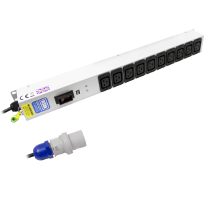 10 Way 16A IEC C19 Sockets Double Pole 16A Circuit Breaker 16A Plug PDU