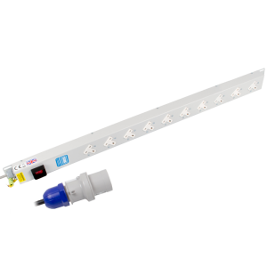 10 Way 13A Sockets Angled Left Illuminated Main Switch 16A Plug PDU