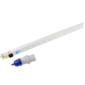12 Way 13A Sockets Angled Right Illuminated Main Switch 16A Plug PDU - Image 1