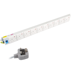 10 Way 13A Switched Socket Flat PDU