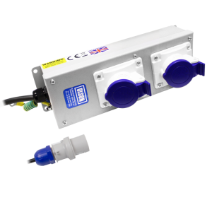 2 Way 230V 16A BS4343 Socket PDU