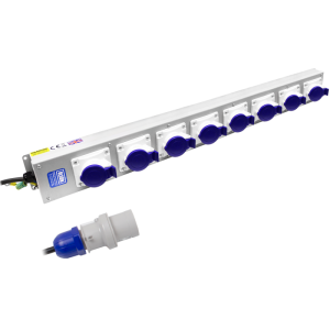 8 Way 230V 16A BS4343 Socket PDU