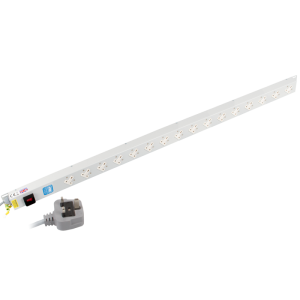 16 Way 13A Sockets Angled Right Illuminated Main Switch 13A Plug PDU - Image 1
