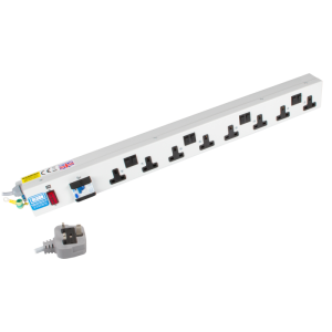 8 Way 13A Individually Switched Fused RCD Protected PDU - Image 1
