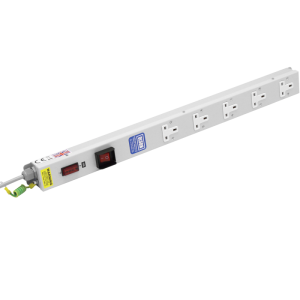 5 Way 13A Vertical Sockets Illuminated Main Switch Fused 13A Plug PDU - Image 1