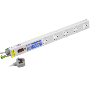 5 Way 13A Vertical Sockets RF Filtered Surge Protected Fused 13A Plug PDU - Image 1