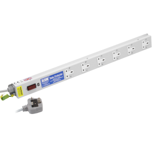 6 Way 13A Vertical Sockets RF Filtered Surge Protected Fused 13A Plug PDU - Image 1