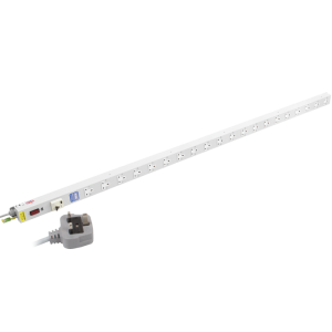 20 Way 13A Vertical Sockets Fused RCD Protected 13A Plug PDU - Image 1