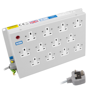 12 Way 13A Unswitched Space Saving Box PDU
