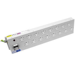 16 Way 13A DP Circuit Breaker Space Saving Box PDU