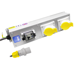 2 Way 110V 16A BS4343 Socket RCD Protected PDU