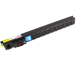 10 Way 10A IEC 60320 C13 Socket with 16A IEC 60320 C20 Inlet Circuit Breaker PDU