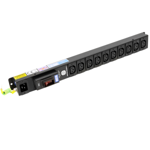 10 Way 10A IEC C13 Sockets C20 Inlet Circuit Breaker Surge Protected PDU