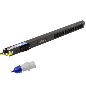 12 Way 10A IEC 60320 C13 Socket Circuit Breaker Sequential Start Vertical 16A Plug PDU