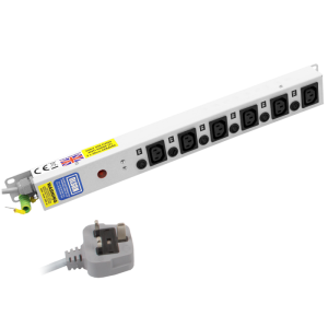 6 Way 10A IEC C13 Sockets Individually Fused Neon 13A Plug PDU - Image 1