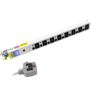 8 Way 10A IEC C13 Sockets Individually Fused Neon 13A Plug PDU - Image 1