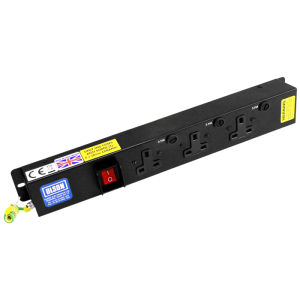 3 Way 13A Individually Fused Illuminated Main Switch Wieland Connect PDU - Image 1