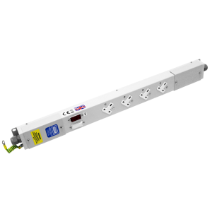 4 Way 13A Dual Entry Fused Main Switch PDU 32A Rated