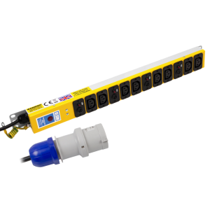 8 Way 10A 4x Neon Fused IEC 60320 C13 Sockets 32A Plug PDU - Image 1