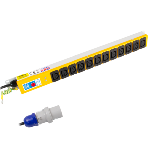 12 Way 10A IEC 60320 C13 Socket Neon 16A Plug PDU - Image 1