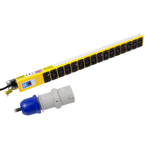 12 Way 10A 4x Neon Fused IEC 60320 C13 Sockets 32A Plug PDU - Image 1