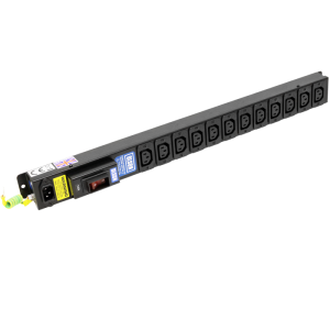12 Way 10A IEC C13 Sockets C14 Inlet Circuit Breaker PDU - Image 1