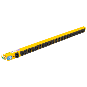 20 Way 10A IEC C13 Sockets Neon C20 Inlet PDU Yellow