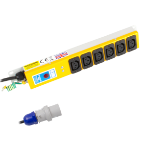 6 Way 10A IEC 60320 C13 Socket Neon 16A Plug PDU - Image 1