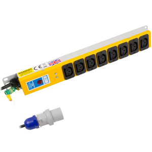 8 Way 10A IEC 60320 C13 Socket Neon 16A Plug PDU - Image 1
