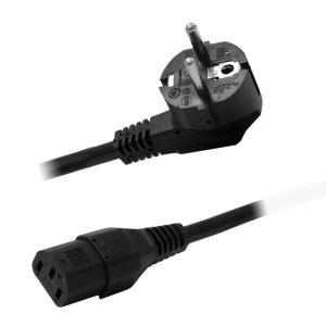 2M 10A Schuko (German/French) Plug & 10A IEC 60320 C13 Straight Socket