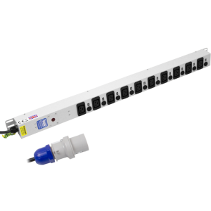 10 Way 16A IEC 60320 C19 Unswitched Individually Fused Neon 16A Plug PDU