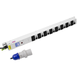 8 Way 16A IEC 60320 C19 Unswitched Individually Fused Neon 16A Plug PDU - Image 1