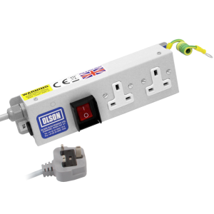 2 Way 13A Illuminated Main Switch Neon Fused PDU - Image 1