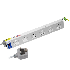 6 Way 13A Unswitched Neon Fused PDU - Image 1