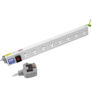 8 Way 13A Illuminated Main Switch Neon Fused PDU - Image 1