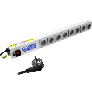 8 Way 10A Schuko RF Filtered Surge Protected Fused Main Switch PDU - Image 1