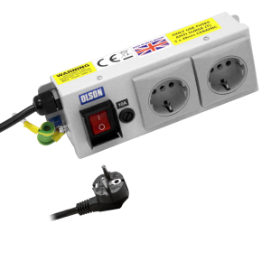 2 Way 10A Schuko Fused Illuminated Main Switch PDU