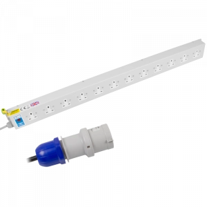 12 Way 13A Unswitched Socket Neon 32A Plug PDU