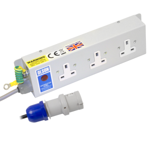 3 Way 13A Unswitched Socket Neon 32A Plug PDU