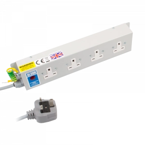 4 Way 13A Unswitched Socket Neon 13A Plug PDU