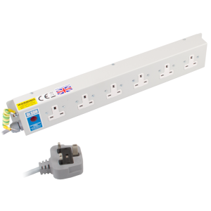 6 Way 13A Unswitched Socket Neon 13A Plug PDU - Image 1