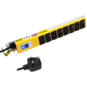 4 Way 10A Individual Neon Fused IEC C13 Sockets 13A Plug PDU - Image 1