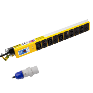 5 Way 10A Individual Neon Fused IEC C13 Sockets 16A Plug PDU - Image 1