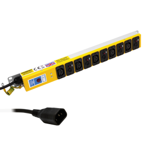 5 Way 10A Individual Neon Fused IEC C13 Sockets IEC 60320 C14 Plug PDU - Image 1