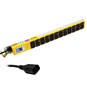 6 Way 10A Individual Neon Fused IEC C13 Sockets IEC 60320 C14 Plug PDU - Image 1
