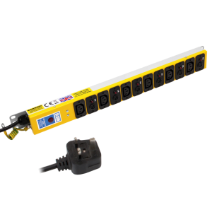 6 Way 10A Individual Neon Fused IEC C13 Sockets 13A Plug PDU - Image 1