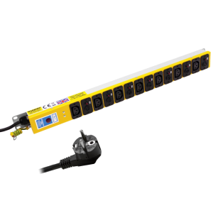 7 Way 10A Individual Neon Fused IEC C13 Sockets CEE 7/7 Plug PDU - Image 1