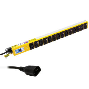 7 Way 10A Individual Neon Fused IEC C13 Sockets IEC 60320 C14 Plug PDU - Image 1